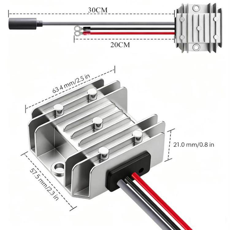 12V / 24V To 48V Power Converter With DC5521 Female Connector