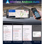 Voice-Controlled CarPlay With Split-Screen Dual-Camera Dashcam