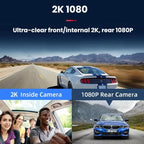 Voice-Controlled CarPlay With Split-Screen Dual-Camera Dashcam