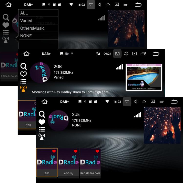 Android Car Universal DAB Module Digital Radio Navigation APP Control, Europe Only
