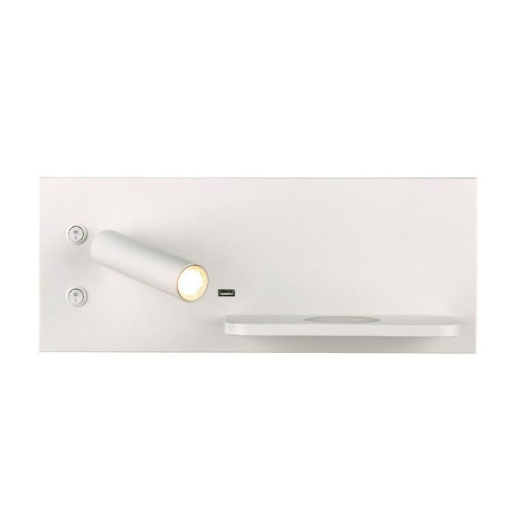 Simple Bedroom Bedside LED Wall Lamp Hotel Room USB Reading Light