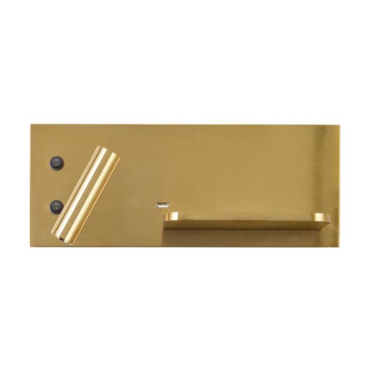 Simple Bedroom Bedside LED Wall Lamp Hotel Room USB Reading Light