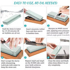 Outdoor Kitchen Double-Sided Sharpening Stone Set