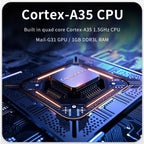 POWKIDDY V10 Retro Handheld Game Console 3.5-inch IPS OCA Full Fit, Quad-Core Cortex-A35 1.5GHz