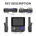 POWKIDDY V10 Retro Handheld Game Console 3.5-inch IPS OCA Full Fit, Quad-Core Cortex-A35 1.5GHz