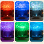 USB Desktop Humidifier With Star Projection Colorful Water Ripple Ambient Light