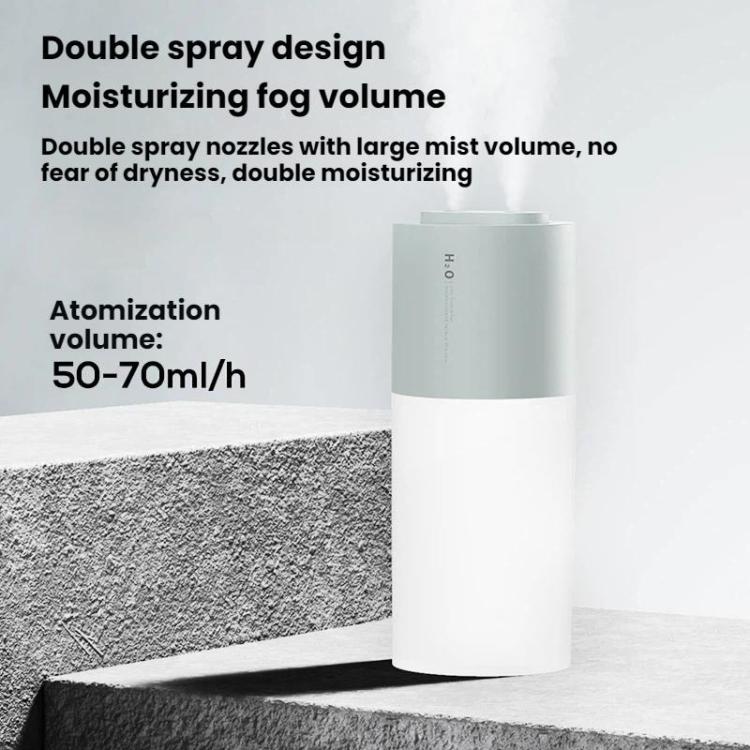 Portable Dual-Spray Humidifier With USB Night Light