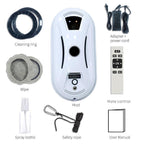 Smart Window Cleaning Robot With Dual Disk Suction Smart Path Planning With Remote Control