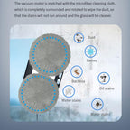 Smart Window Cleaning Robot With Dual Disk Suction Smart Path Planning With Remote Control