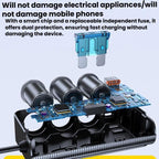 226W 3 In 1 Car Cigarette Lighter Digital Display PD Fast-Charging Car Charger