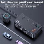 226W 3 In 1 Car Cigarette Lighter Digital Display PD Fast-Charging Car Charger