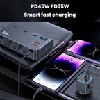 226W 3 In 1 Car Cigarette Lighter Digital Display PD Fast-Charging Car Charger