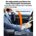 228W Car Cigarette Lighter Retractable Cable 3 In 1 Fast-Charging Car Charger With Independent Switches