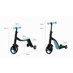 nadle FoldableThree-wheeled Three-mode Balance Bicycle Child Scooter