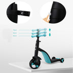 nadle FoldableThree-wheeled Three-mode Balance Bicycle Child Scooter