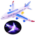 Model Airplane Toys Electric Flash Music Plane Kids Toy DIY Aircraft Gift