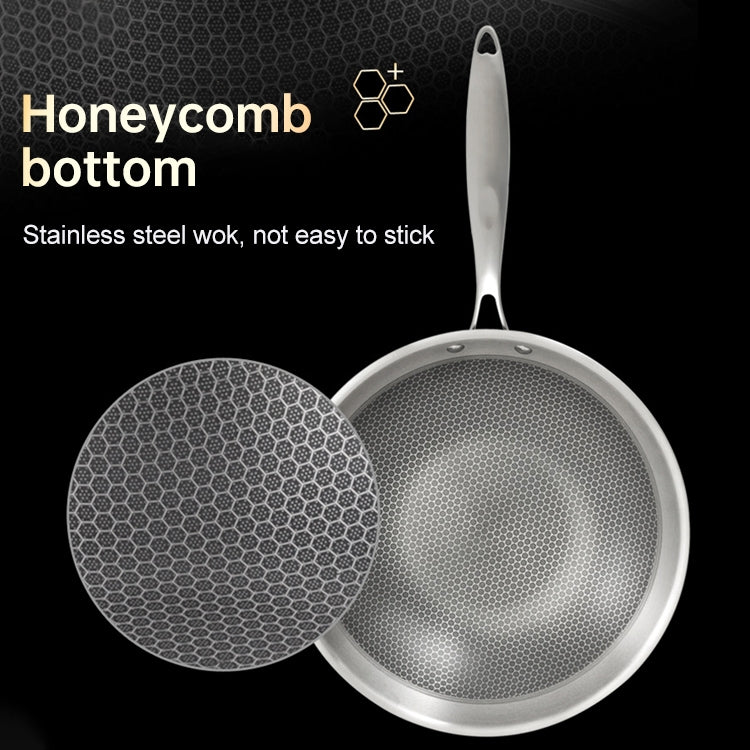 Household Honeycomb Stainless Steel Non-stick Frying Pan