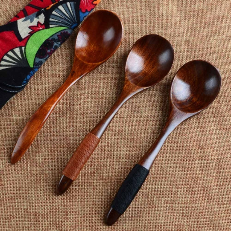 10 PCS Eco Wooden Spoon Flatware Kitchen Soup Coffee Stirring Spoons Cooking Utensil Coffee Tea Mixing Spoons