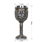 3D Viking Skull Coffee Beer Mug Skull Mug Beer Wine Drink Gift Stainless Steel Knight Decorative Cup for Men
