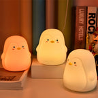 Penguin Silicone Pat Night Light Children Bedside Atmosphere Lamp