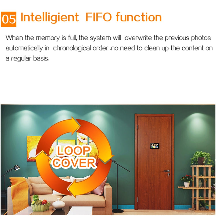 M4300B 4.3 inch TFT Color Display Screen 2.0MP Security Camera Video Smart Doorbell