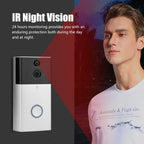 VESAFE HD 720P Security Camera Smart WiFi Video Doorbell Intercom, Support TF Card & Infrared Night Vision & Motion Detection App for IOS and Android