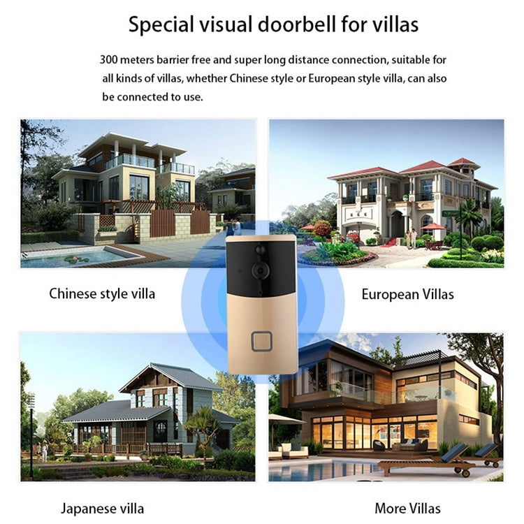 VESAFE Home VS-M2 HD 720P Security Camera Smart WiFi Video Doorbell Intercom, Support TF Card & Night Vision & PIR Detection APP for IOS and Android