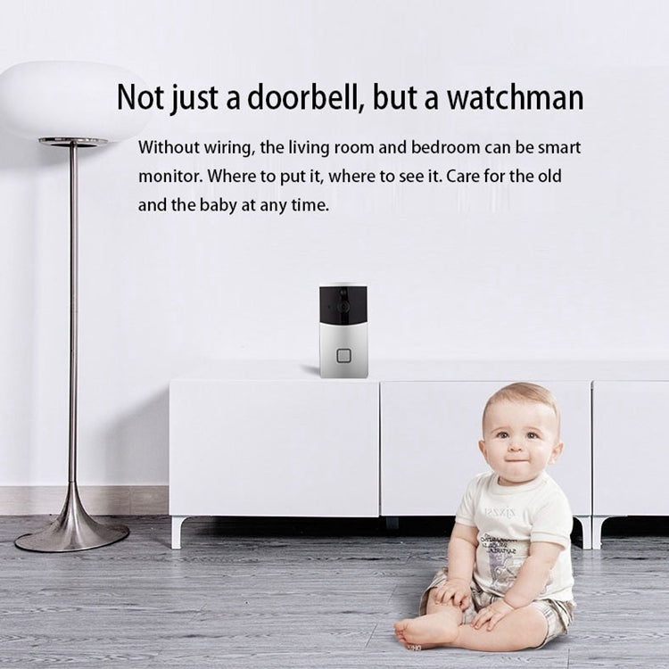 VESAFE Home VS-M2 HD 720P Security Camera Smart WiFi Video Doorbell Intercom, Support TF Card & Night Vision & PIR Detection APP for IOS and Android