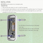 P6-B 110dB Wireless IP55 Waterproof Low Power Consumption WiFi Doorbell Receiver, 53 Music Options, Receiver Distance: 300m