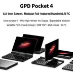 GPD Pocket 4 Handheld Gaming PC, 16GB+1TB, 8.8 inch Windows 11 Home AMD Ryzen 7 8840U, US Plug