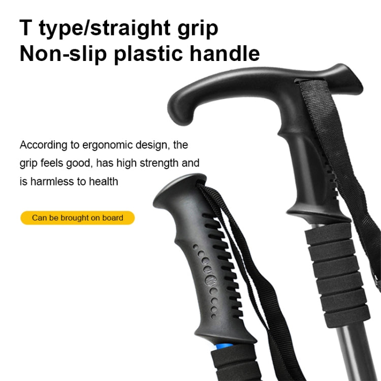 132cm Telescopic Outdoor Three-section Trekking Pole