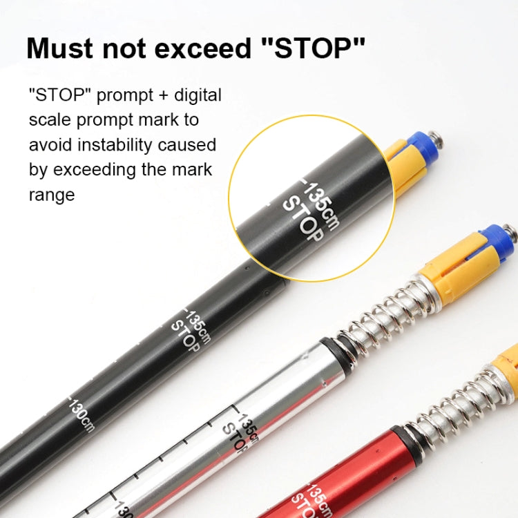 132cm Telescopic Outdoor Three-section Trekking Pole