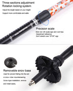 135cm Adjustable Portable Height Outdoor Aluminum Trekking Poles