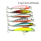 HENGJIA Set002 43 PCS Sequin Set Metal Sequins False Bait Fresh Sea Bass Fishing Bait Set, Length: 5 to 10.5cm, Boxed