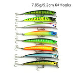 HENGJIA Set002 43 PCS Sequin Set Metal Sequins False Bait Fresh Sea Bass Fishing Bait Set, Length: 5 to 10.5cm, Boxed