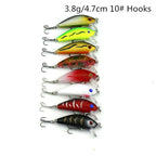 HENGJIA Set002 43 PCS Sequin Set Metal Sequins False Bait Fresh Sea Bass Fishing Bait Set, Length: 5 to 10.5cm, Boxed